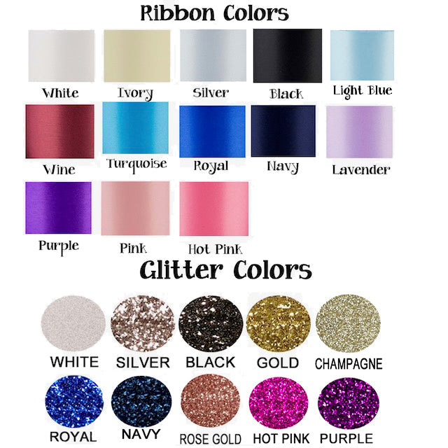 Cute Glitter Bride Bow Flip Flops for Wedding Sandals, Customized Colors