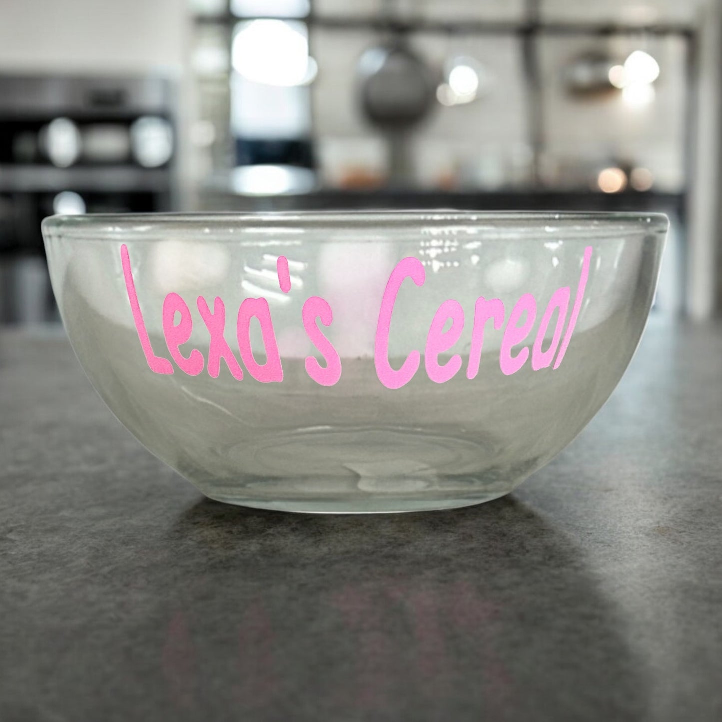 Cute Personalized Soup Glass Bowl for Dad, Choose Name and Lettering, Souper Pops