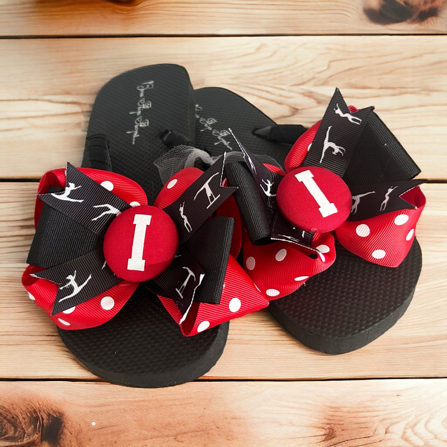 Choose your Colors Cheer or Sport Bow Flip Flops
