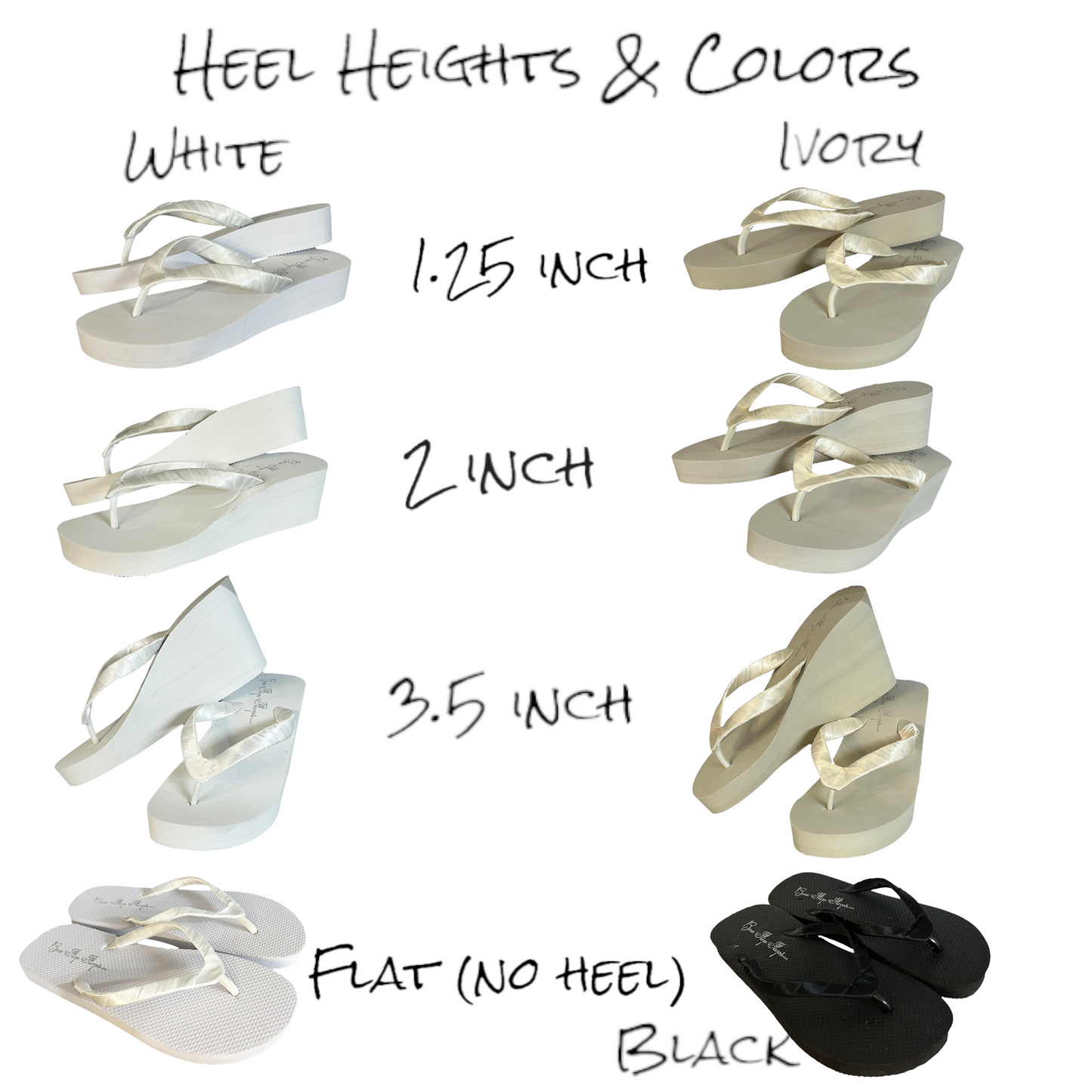 Pearl Bow Flip Flops with Crystal Rhinestone Accents, White or Ivory