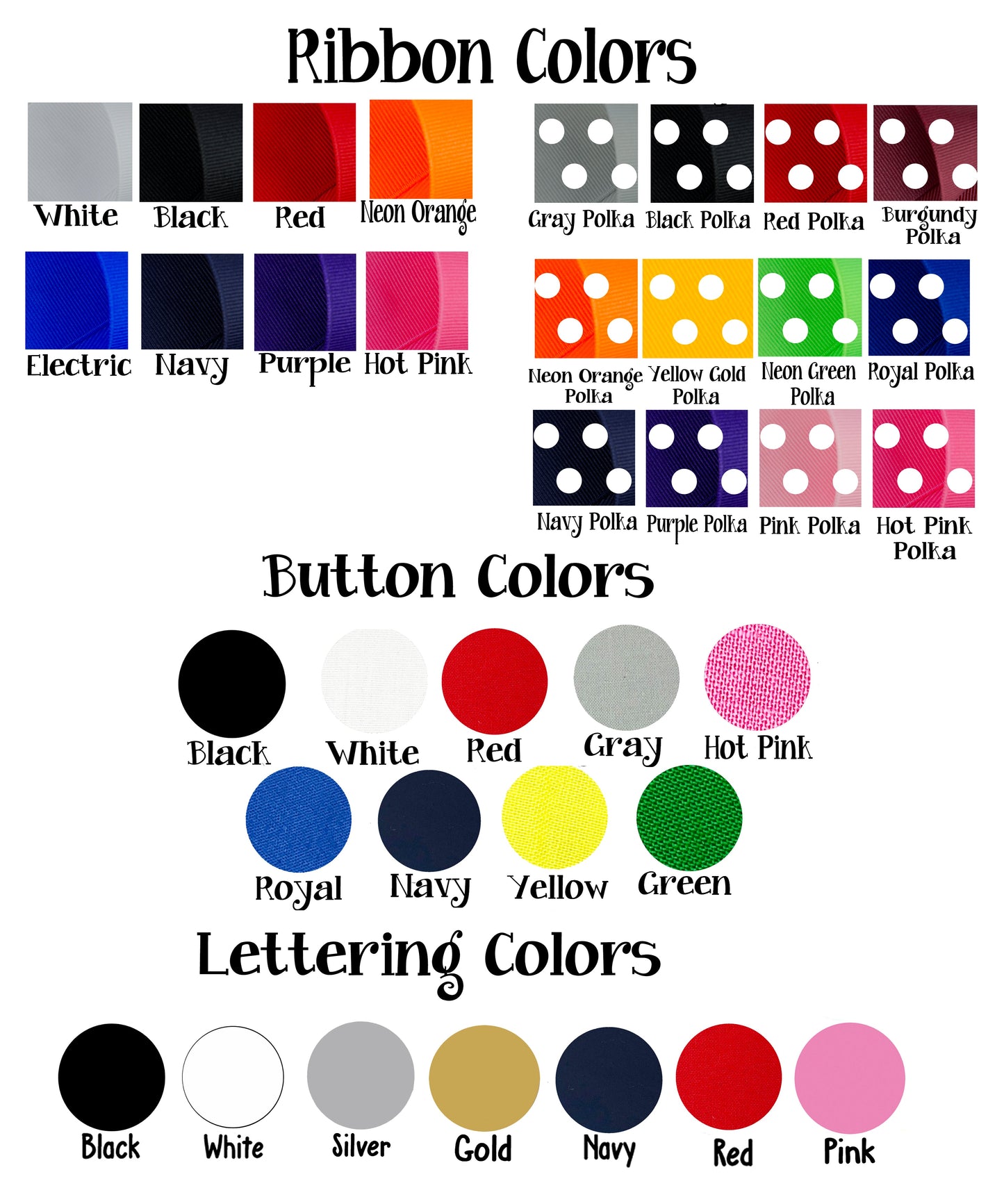 Basketball Hair Bow with Name & Customized Colors