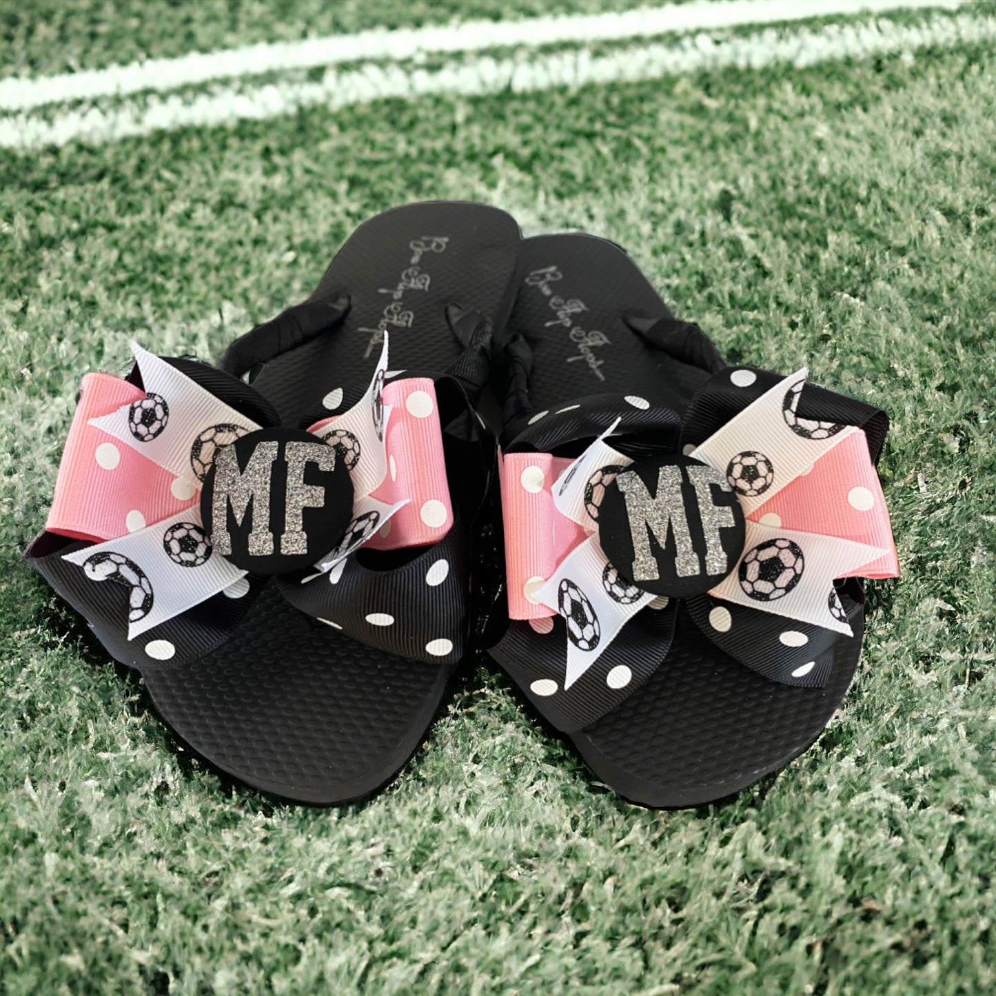 Choose your Colors Cheer or Sport Bow Flip Flops