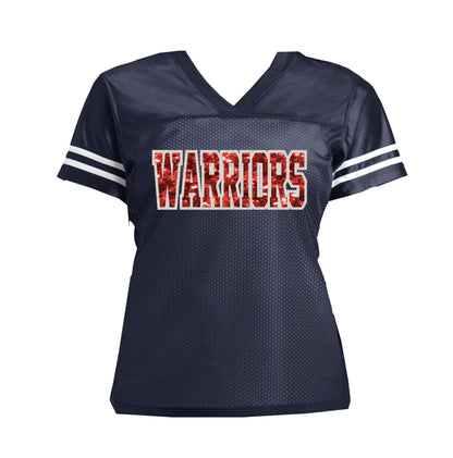 Glitter Personalized Football Jersey Shirt for Ladies and Moms