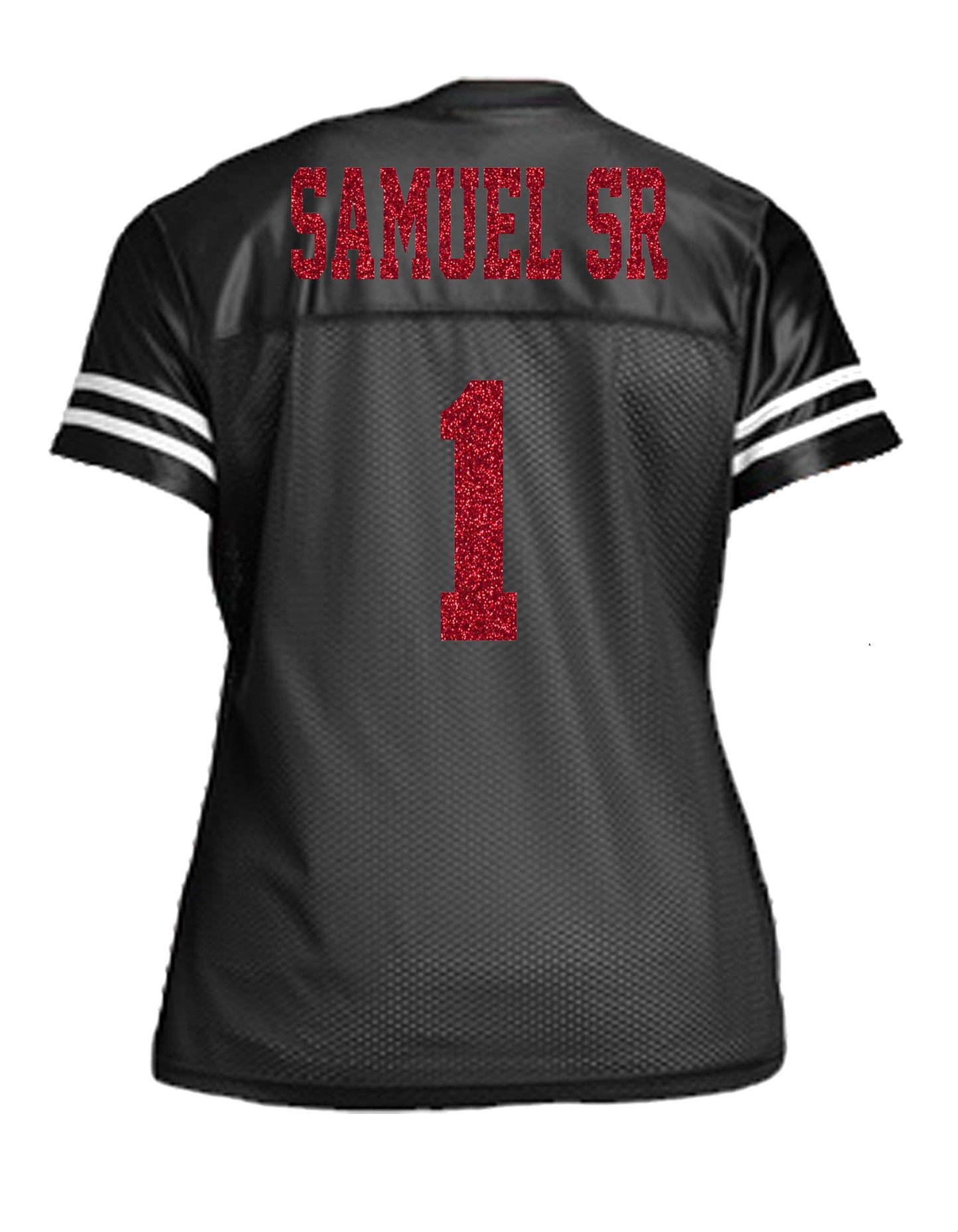 Black Jersey - Deebo Samuel Sr 49ers Glitter Jersey for Women, San Francisco Football Shirt