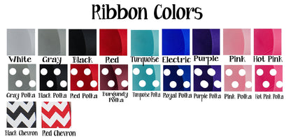 Gray & Black Polka Dot Bow Flip Flops - Choose Your Ribbon Color