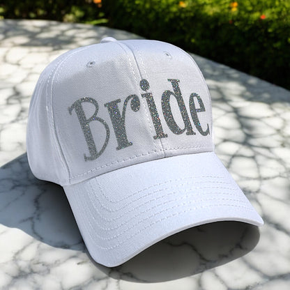 Glitter Bride Hat - Choose Sparkly Lettering Color