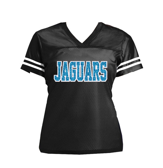 Jaguars Glitter Women’s Jersey Football Shirt, Jacksonville