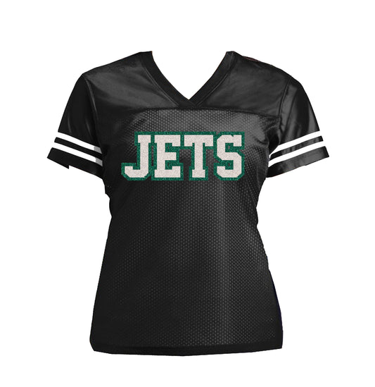 Jets Football Glitter Jersey, New York Women's Shirt