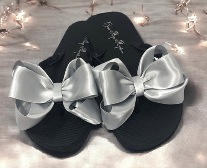 Choose your Colors Satin Bow Flip Flops for Ladies & Girls