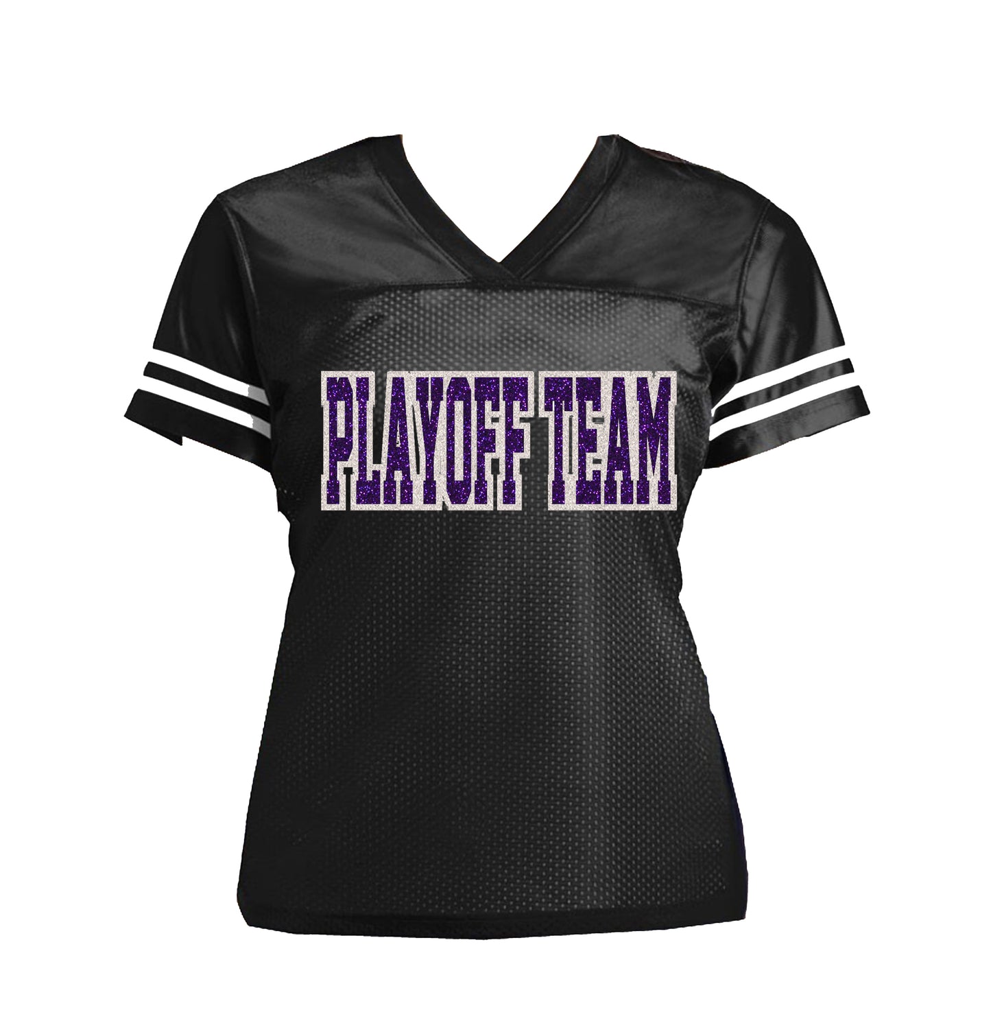 Glitter Personalized Football Jersey Shirt for Ladies and Moms