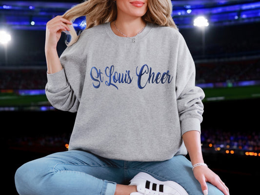 Glitter Cheer Squad Team Name Sweatshirt - Customize your Text