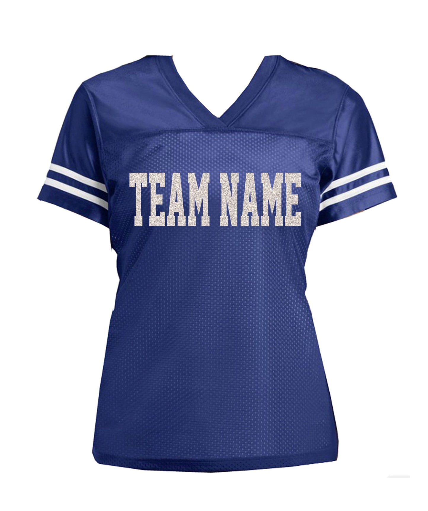 Bulldogs Glitter Team Name Football Jersey - Personalize with Your School