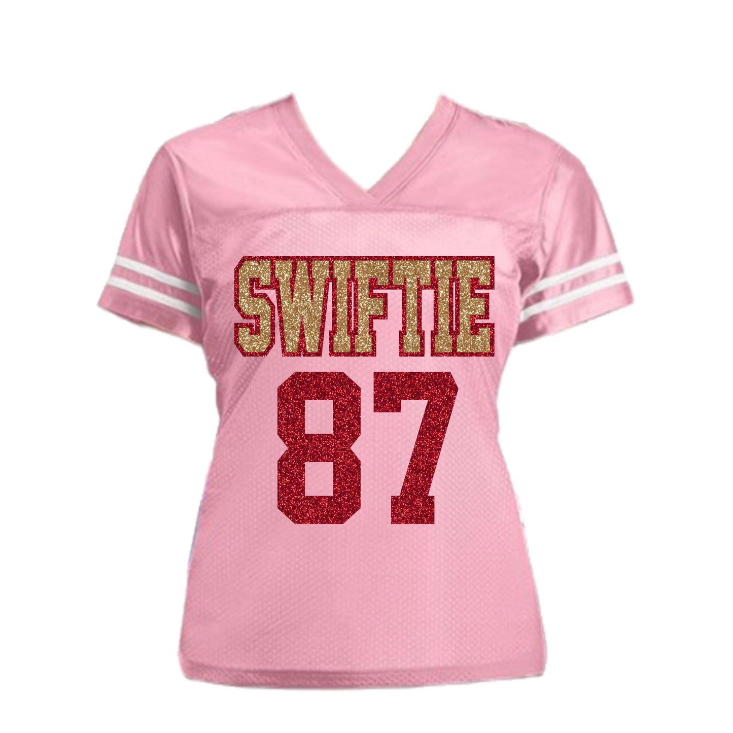 Swiftie 87 Glitter Football Jersey for Taylor Travis Kelce