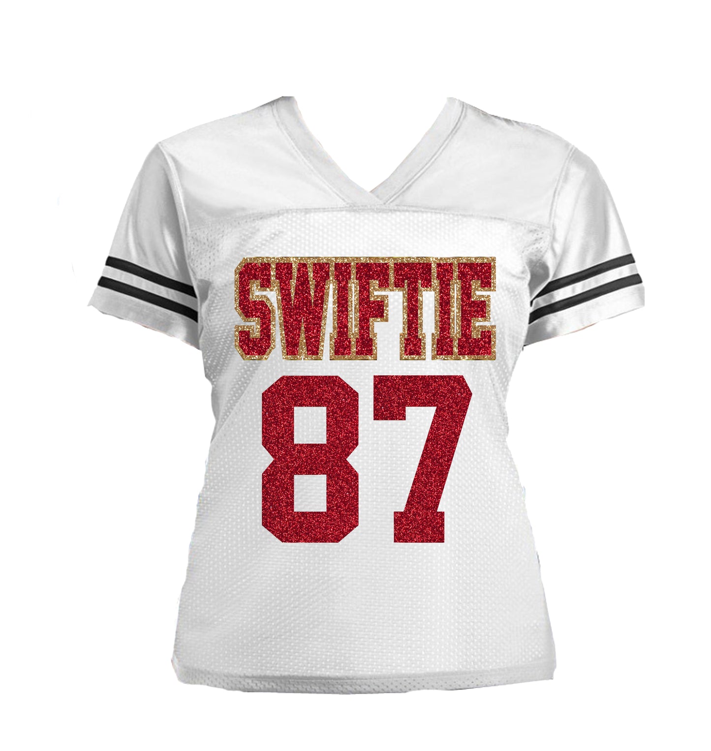 Swiftie 87 Glitter Football Jersey for Taylor Travis Kelce